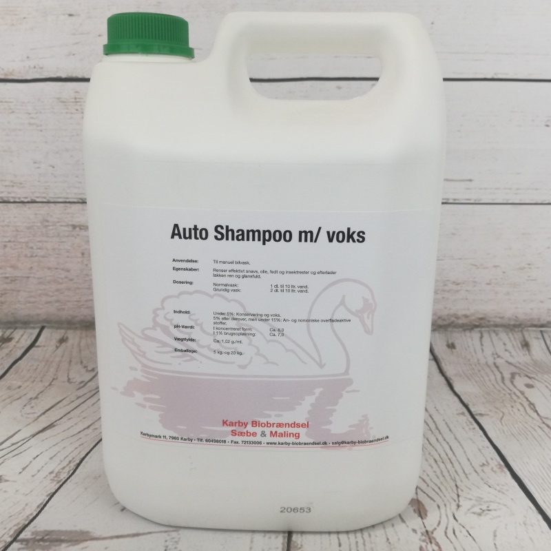 Autoshampoo m/voks 5 kg